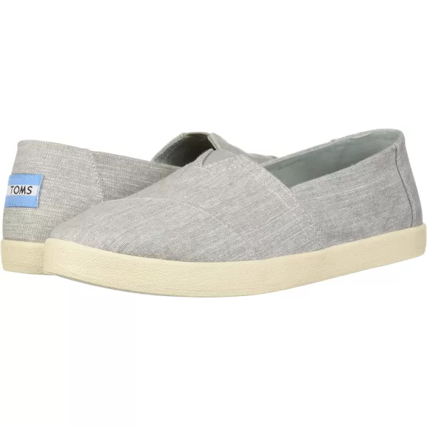TOMS Womens Avalon Leopard Slip On Sneakers Shoes Casual  GreyDrizzle Grey Micro Crosshatch