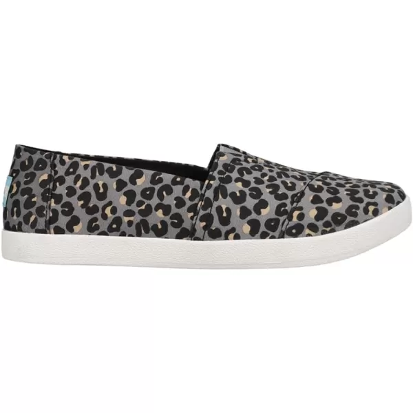 TOMS Womens Avalon Leopard Slip On Sneakers Shoes Casual  GreyGrey Leopard