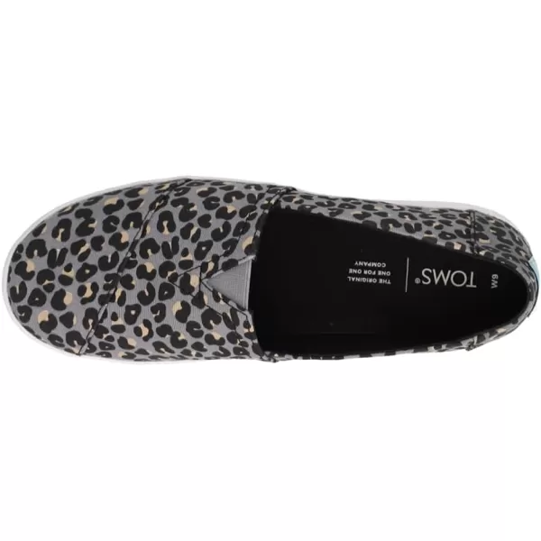 TOMS Womens Avalon Leopard Slip On Sneakers Shoes Casual  GreyGrey Leopard