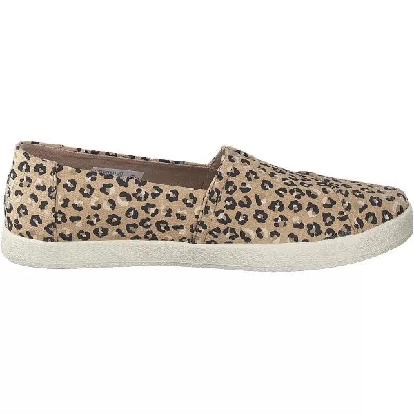 TOMS Womens Avalon Leopard Slip On Sneakers Shoes Casual  GreyNatural Textured Leopard