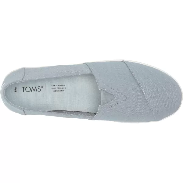TOMS Womens Avalon Leopard Slip On Sneakers Shoes Casual  GreySky Blue