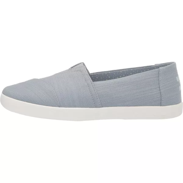TOMS Womens Avalon Leopard Slip On Sneakers Shoes Casual  GreySky Blue