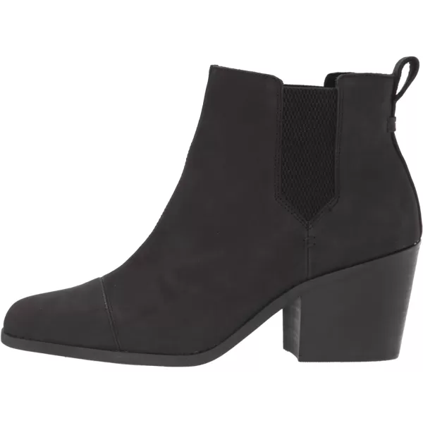 TOMS Womens Everly Pull On Casual Boots Ankle Mid Heel 23  BrownBlack