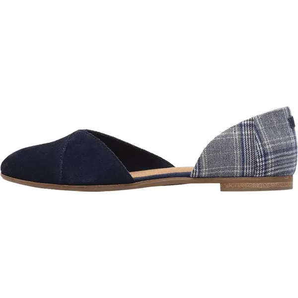 TOMS Womens Julie FlatNavy SuedeClasc Plaid