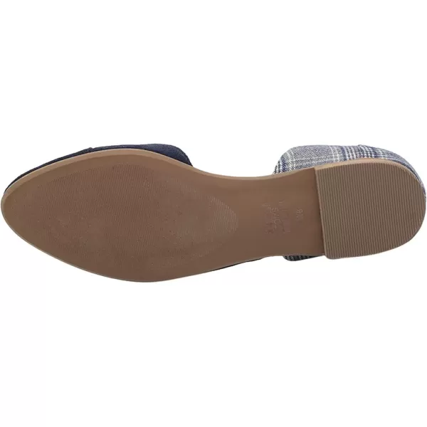 TOMS Womens Julie FlatNavy SuedeClasc Plaid