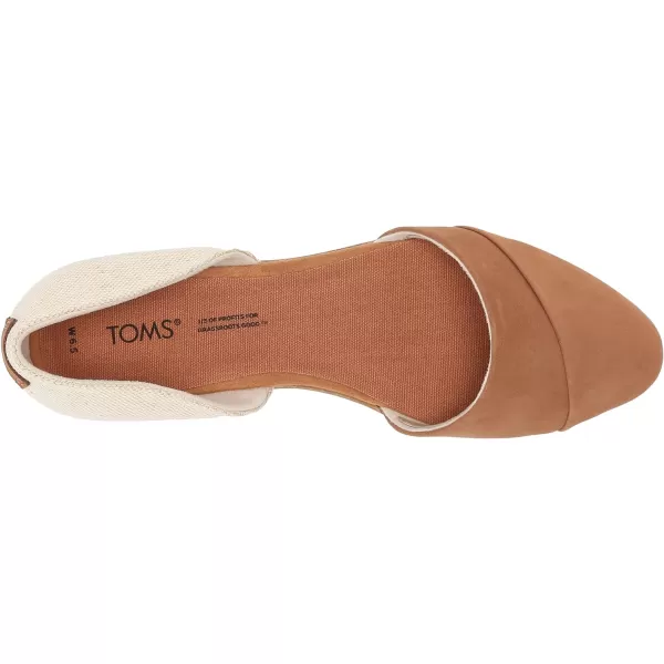 TOMS Womens Jutti DOrsay FlatBrown Sugar