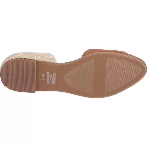 TOMS Womens Jutti DOrsay FlatBrown Sugar