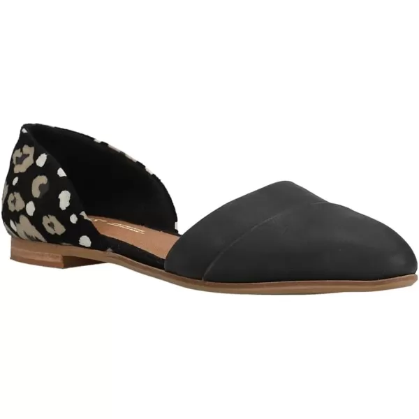 TOMS Womens Jutti Dorsay Slip On Flats Casual  BeigeBlack
