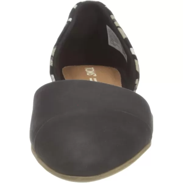 TOMS Womens Jutti Dorsay Slip On Flats Casual  BeigeBlack LeatherAbstract Leopard