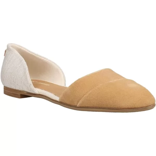 TOMS Womens Jutti Dorsay Slip On Flats Casual  BeigeDoe