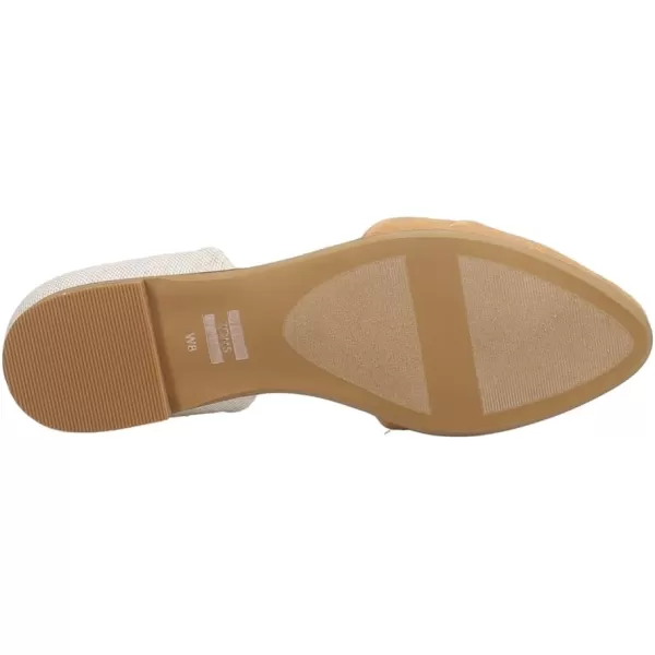 TOMS Womens Jutti Dorsay Slip On Flats Casual  BeigeDoe