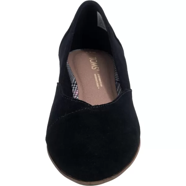 TOMS Womens Jutti Neat Slip On Flats Casual  WhiteBlack