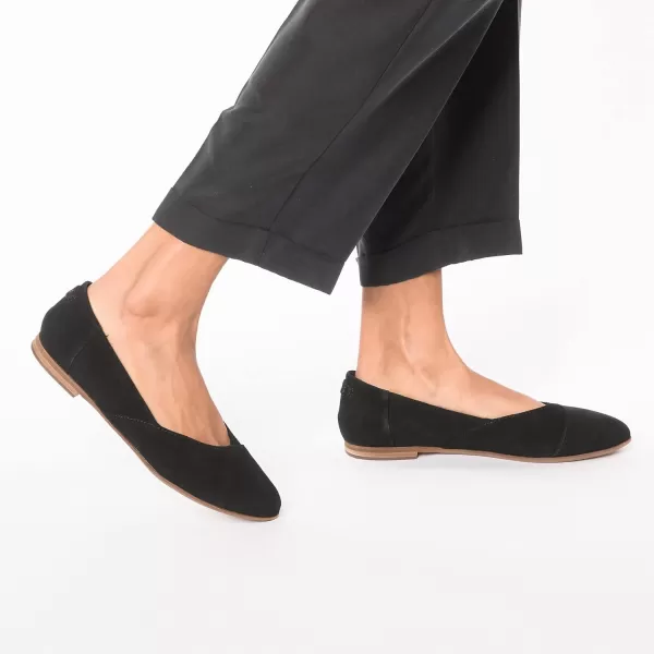 TOMS Womens Jutti Neat Slip On Flats Casual  WhiteBlack