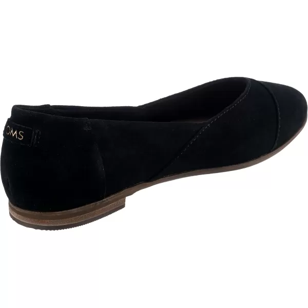 TOMS Womens Jutti Neat Slip On Flats Casual  WhiteBlack