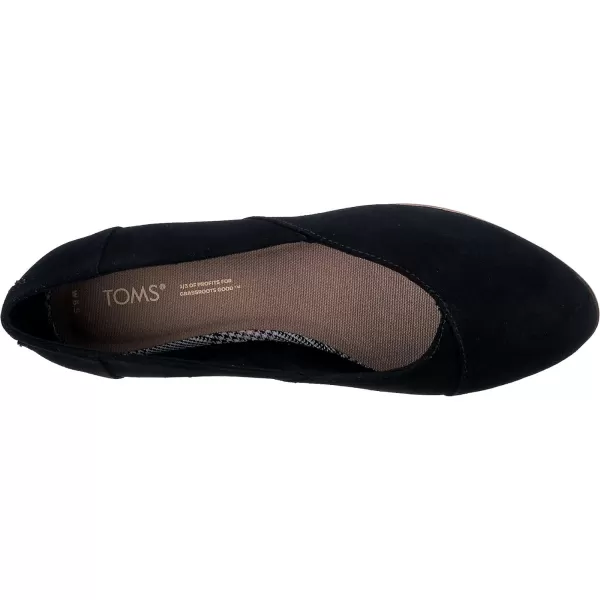TOMS Womens Jutti Neat Slip On Flats Casual  WhiteBlack