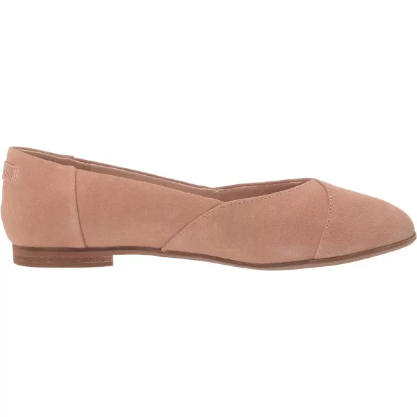 TOMS Womens Jutti Neat Slip On Flats Casual  WhiteBuck Brown