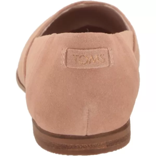 TOMS Womens Jutti Neat Slip On Flats Casual  WhiteBuck Brown