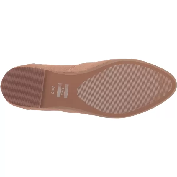 TOMS Womens Jutti Neat Slip On Flats Casual  WhiteBuck Brown