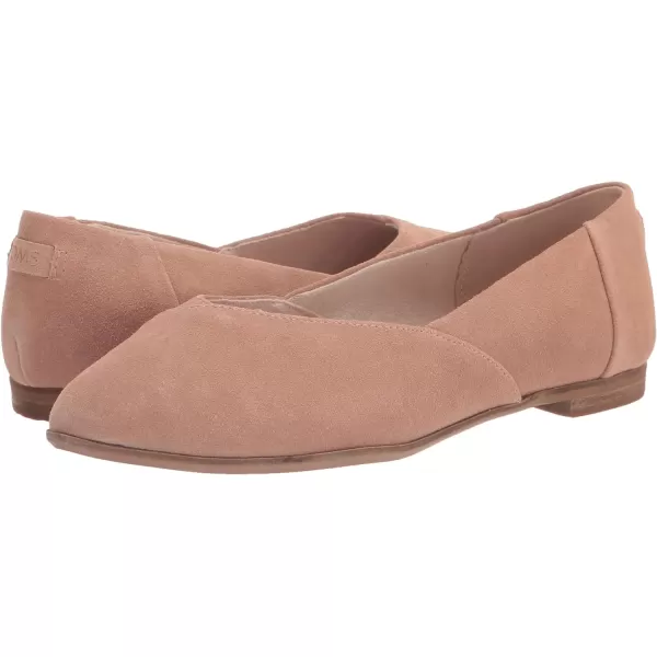 TOMS Womens Jutti Neat Slip On Flats Casual  WhiteBuck Brown