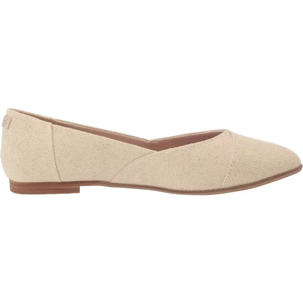 TOMS Womens Jutti Neat Slip On Flats Casual  WhiteDark Natural Metallic