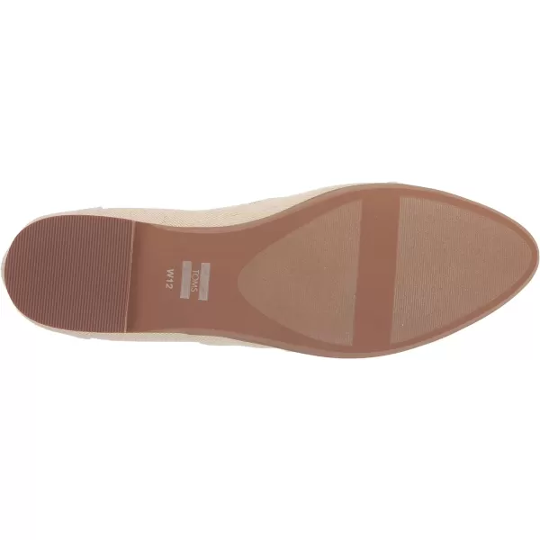 TOMS Womens Jutti Neat Slip On Flats Casual  WhiteDark Natural Metallic