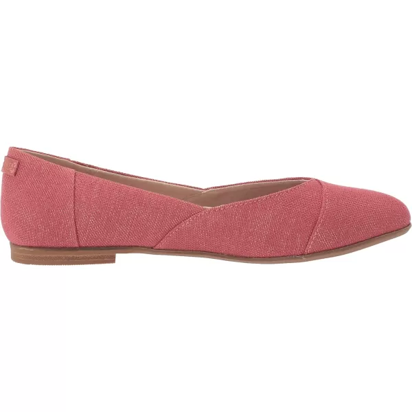 TOMS Womens Jutti Neat Slip On Flats Casual  WhiteFaded Rose Metallic