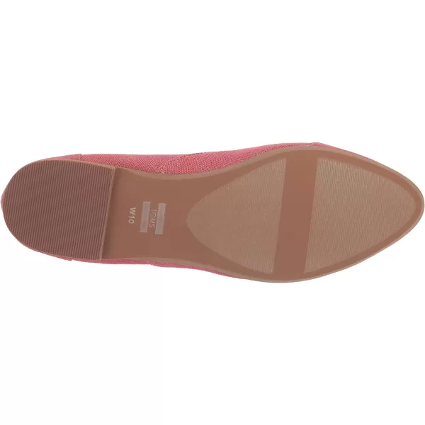 TOMS Womens Jutti Neat Slip On Flats Casual  WhiteFaded Rose Metallic