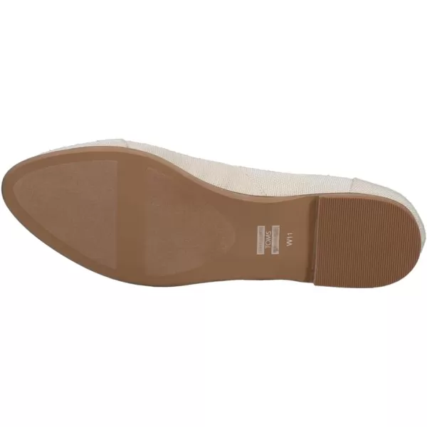 TOMS Womens Jutti Neat Slip On Flats Casual  WhiteNatural Melange Woven