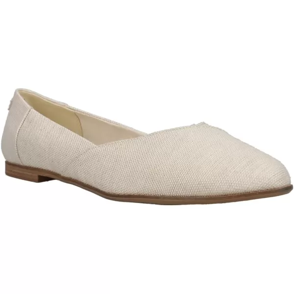 TOMS Womens Jutti Neat Slip On Flats Casual  WhiteNatural Melange Woven