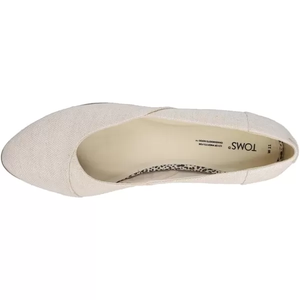 TOMS Womens Jutti Neat Slip On Flats Casual  WhiteNatural Melange Woven