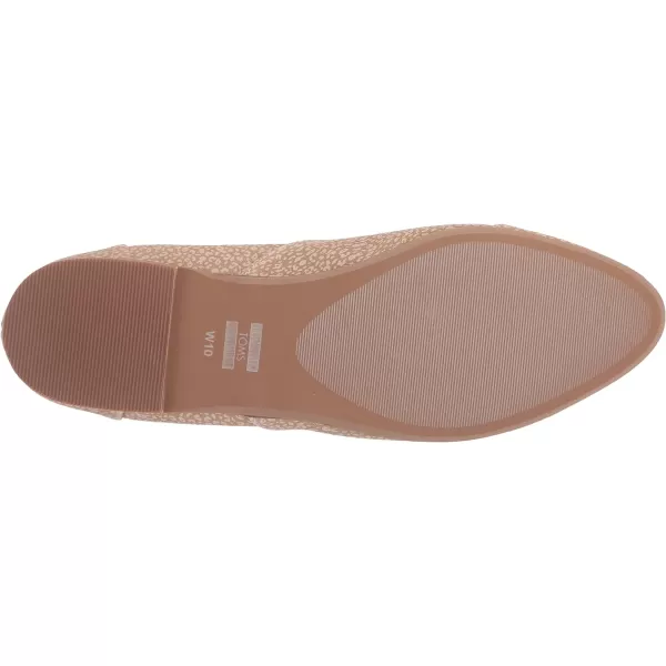 TOMS Womens Jutti Neat Slip On Flats Casual  WhiteNatural Mini Leopard Print