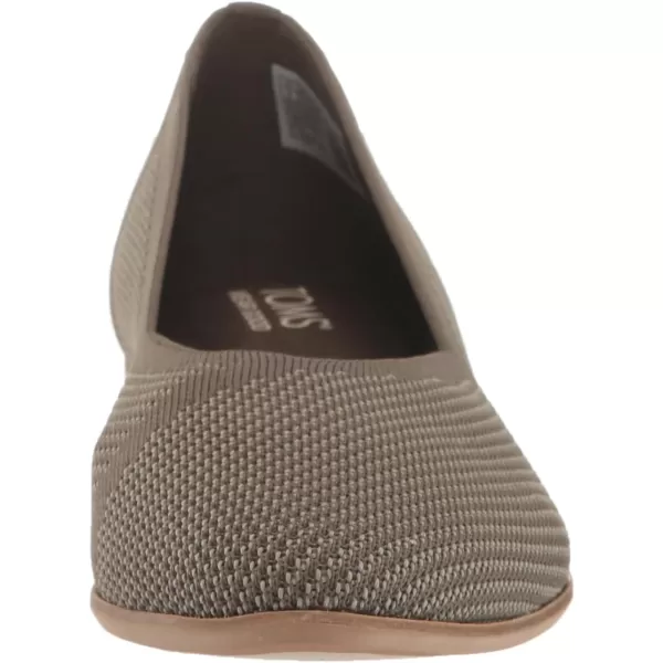 TOMS Womens Jutti Neat Slip On Flats Casual  WhiteOlive Night Repreve Knit