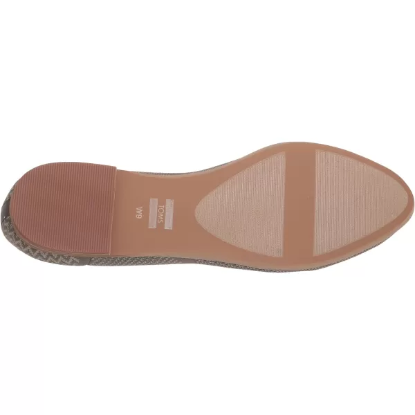 TOMS Womens Jutti Neat Slip On Flats Casual  WhiteOlive Night Repreve Knit