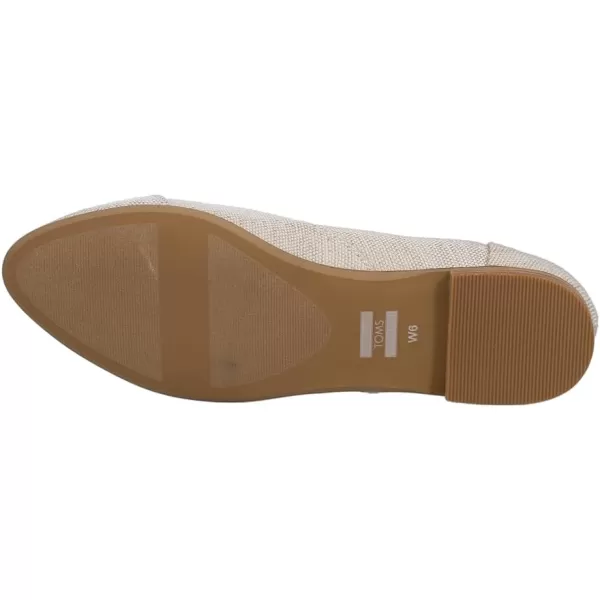 TOMS Womens Jutti Neat Slip On Flats Casual  WhiteWarm Taupe