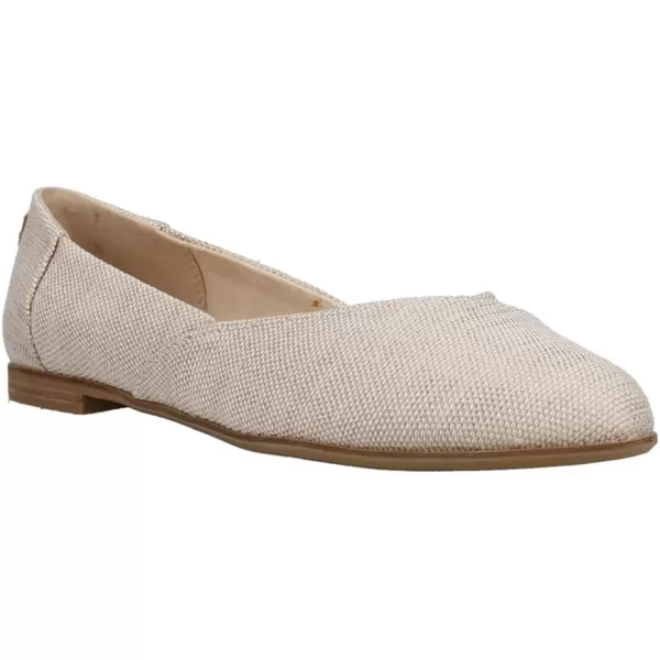 TOMS Womens Jutti Neat Slip On Flats Casual  WhiteWarm Taupe