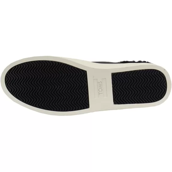 TOMS Womens Paxton SneakerBlack LeatherFaux Fur