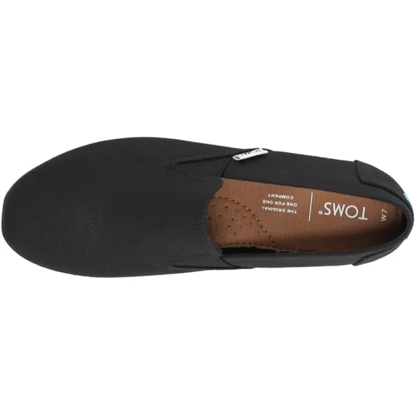 TOMS Womens Redondo Slip On Flats Casual  RedBlack