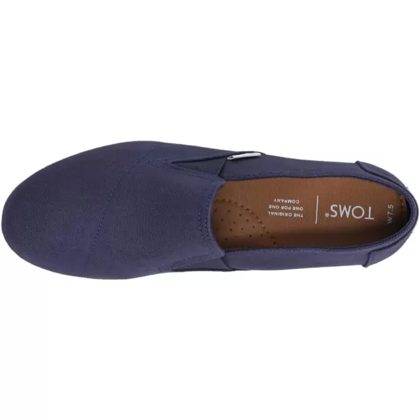 TOMS Womens Redondo Slip On Flats Casual  RedBlue