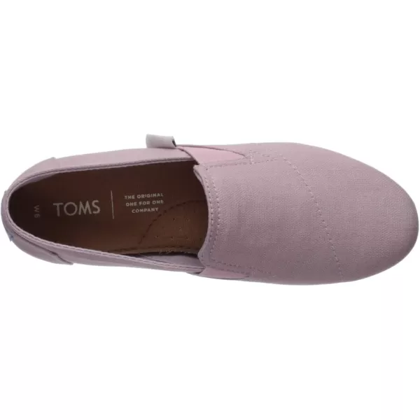 TOMS Womens Redondo Slip On Flats Casual  RedLilac