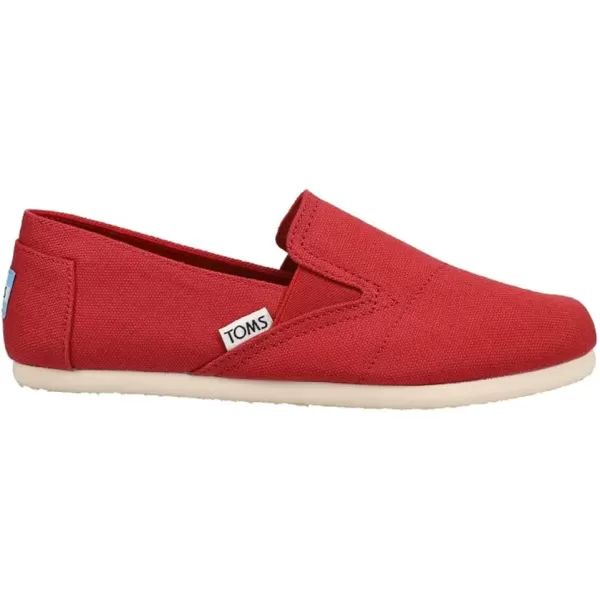 TOMS Womens Redondo Slip On Flats Casual  RedRed