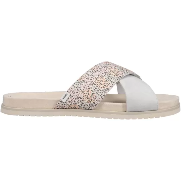 TOMS Womens Savanna SlidePastel Multi Mini Leopard Print