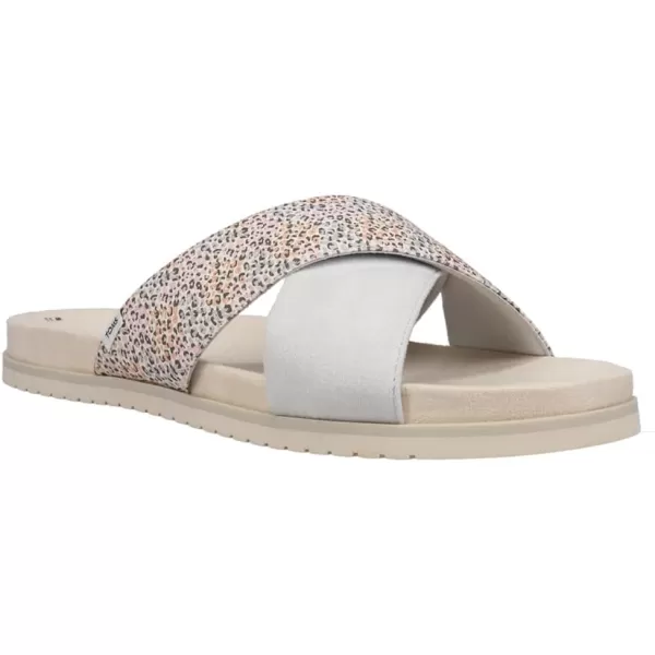 TOMS Womens Savanna SlidePastel Multi Mini Leopard Print