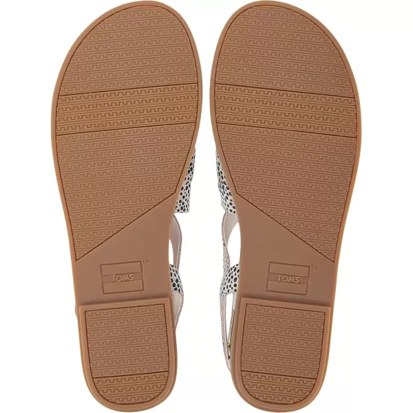 TOMS Womens Sicily Slingback SandalMacadamia Mini Cheetah Suede