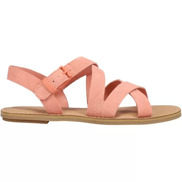 TOMS Womens Sicily Slingback SandalPeach Pink Suede
