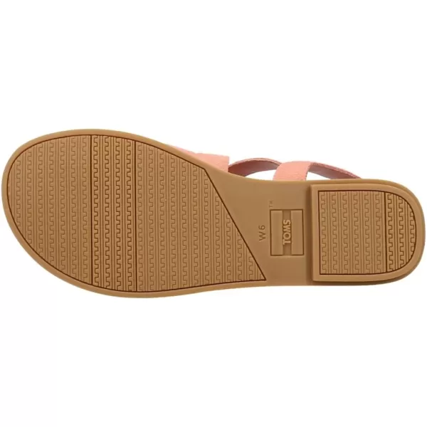 TOMS Womens Sicily Slingback SandalPeach Pink Suede