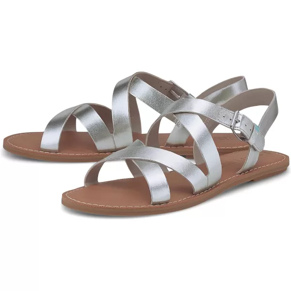TOMS Womens Sicily Slingback SandalSilver