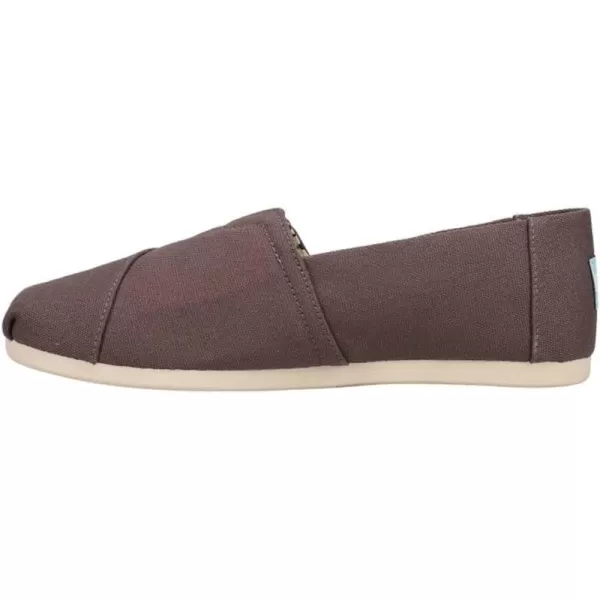 TOMS Mens Alpargata  BlackAsh Grey Recycled Cotton Canvas