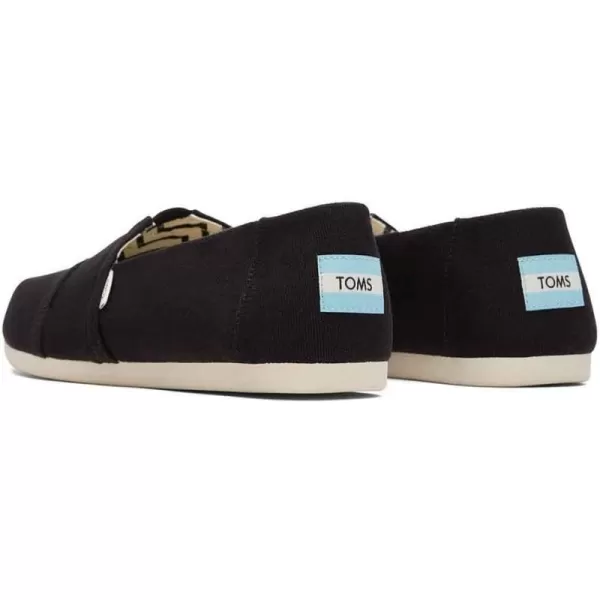 TOMS Mens Alpargata  BlackBlack Recycled Cotton Canvas