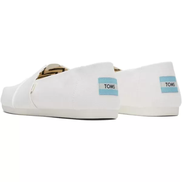 TOMS Mens Alpargata  BlackWhite Recycled Cotton Canvas
