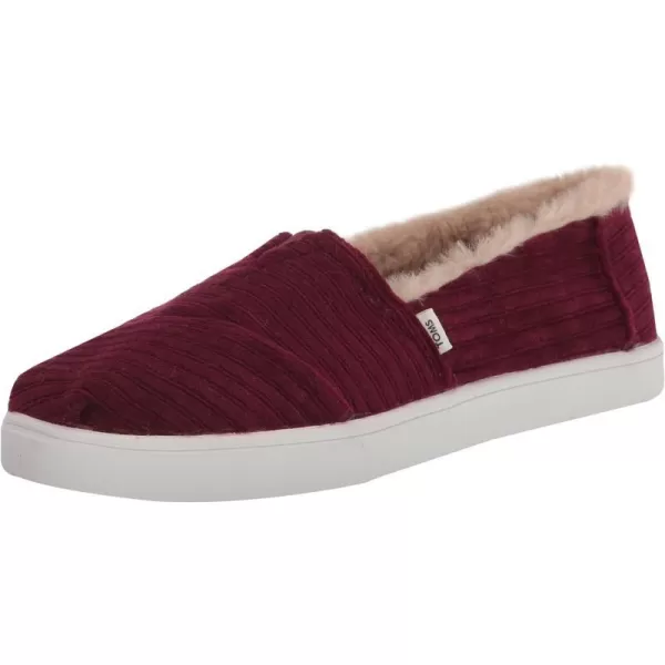 TOMS Womens Alpargata Cupsole SlipOnBurgundy